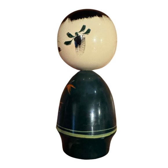 Vintage Genuine Wajima Lacquer Kokeshi Doll Set of 2 (Girl & Boy) - Picture 3 of 11